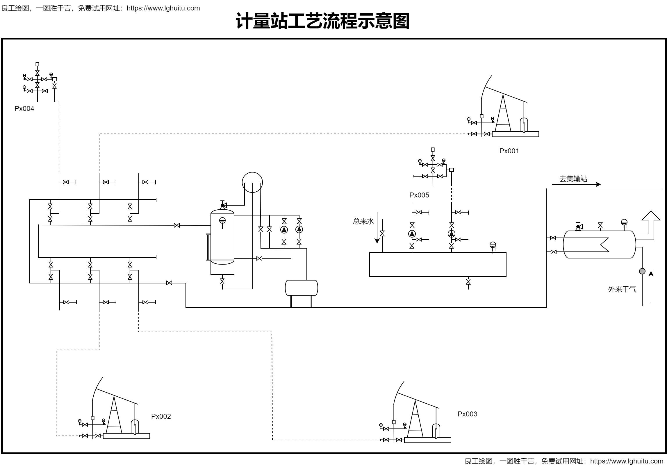 计量站工艺流程示意图